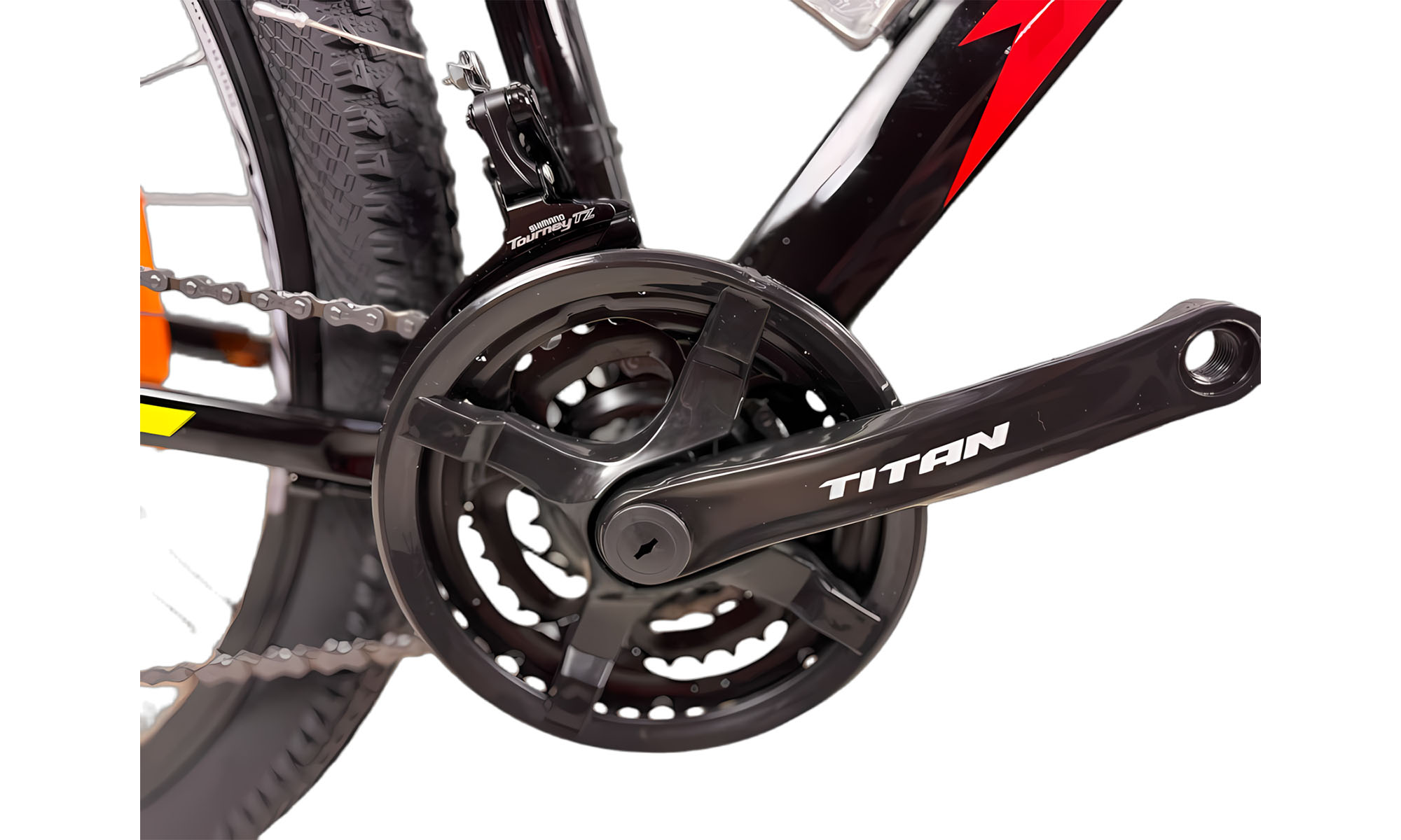 Велосипед Titan Arena 29", размер L, рама 19", год 2025, Черный-Красный 2