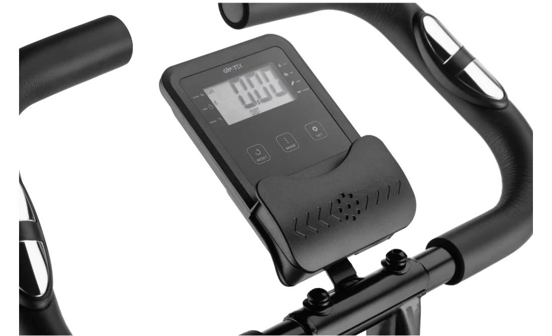 Велотренажер Gymtek FX800 магнітний складаний з еспандерами синій 2