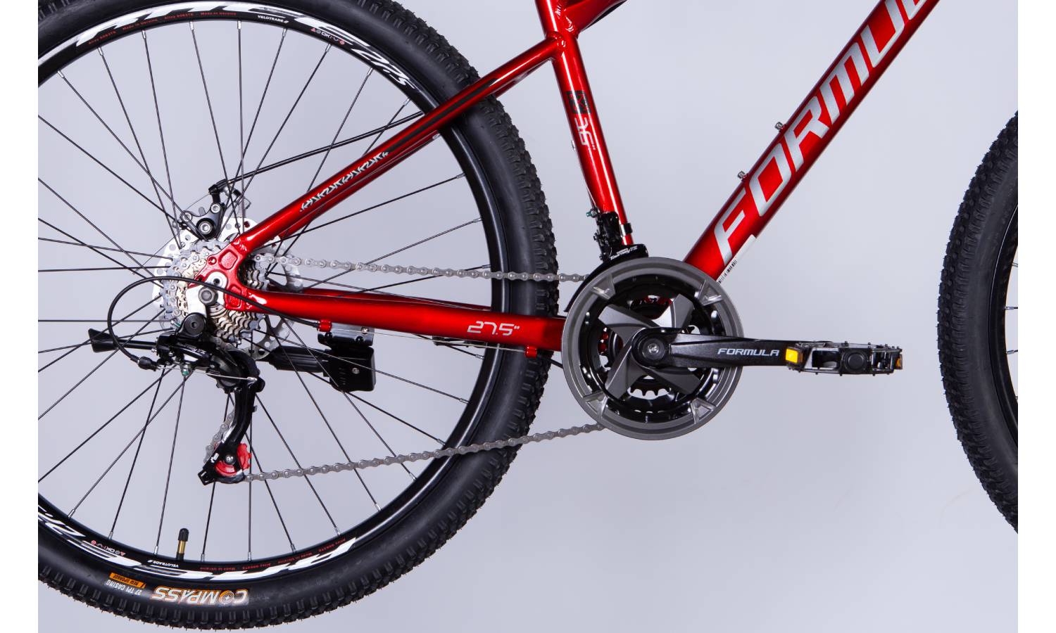 Фотографія Велосипед Formula MOTION DD 27,5" размер S рама 16" 2025 красный 7