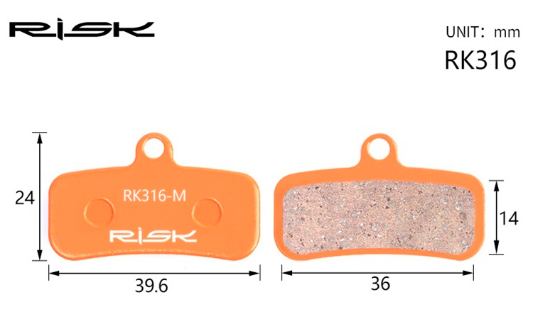 Фотография Колодки тормозные диск RISK RK316-S SAINT M810、M820、ZEE M640、TRP Quadiem