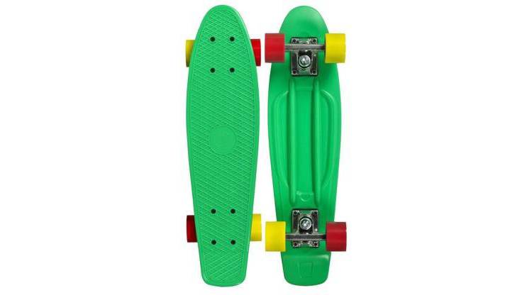 Скейтборд CHOKE Juicy Susi 22,5"x6, JAMAICA, зеленый Скейтборд CHOKE Juicy Susi 22,5"x6, JAMAICA, зеленый