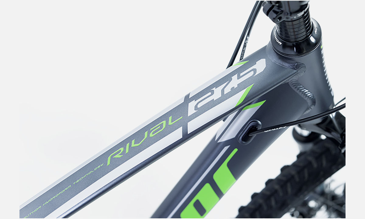 Велосипед AUTHOR Rival II 27.5"(2023), рама 15", серо-зеленый 5
