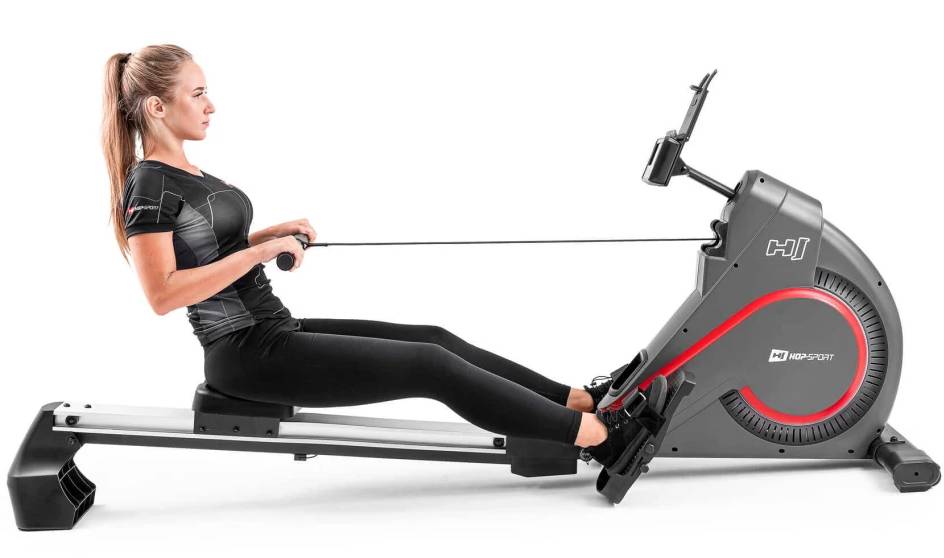 Гребной тренажер Hop-Sport HS-095R Spike черно-красный 8