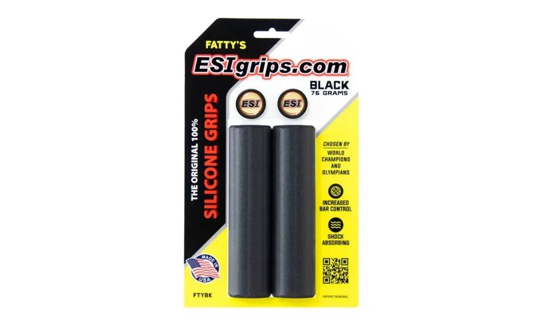 Гріпси ESI Fatty's Black Silicone Bicycle Grips 7 Гріпси ESI Fatty's Black Silicone Bicycle Grips 7