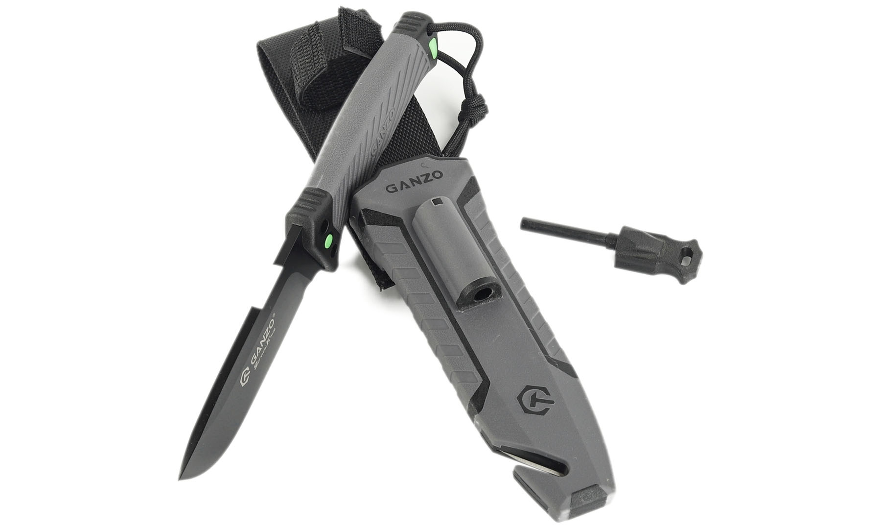 Нож Ganzo G8012V2-GY серый (G8012V2-GY) с паракордом 4