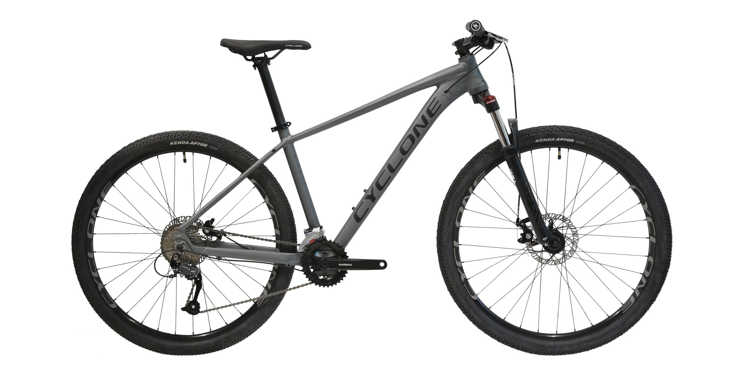 Фотография Велосипед CYCLONE 27,5” AX, размер M рама 17” (2023), Серый