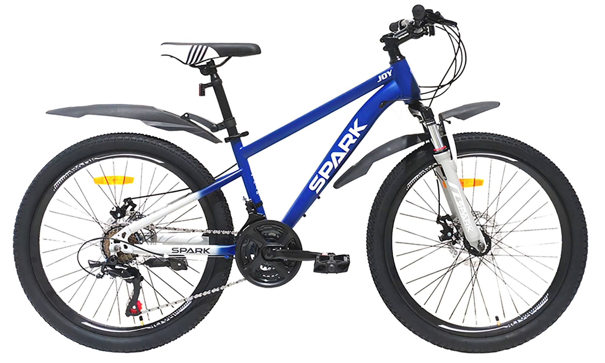 Велосипед SPARK JOY 24", размер XS, рама 13", 2025, синий с серым 