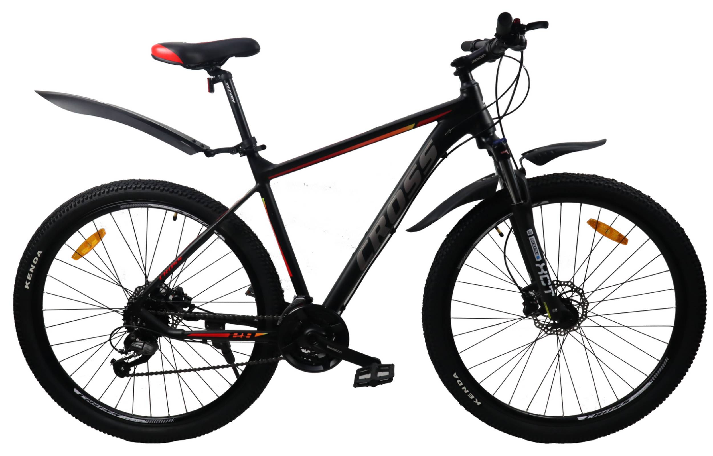 Фотография Велосипед Cross Galaxy 29" размер L рама 20" 2022 Черно-красный