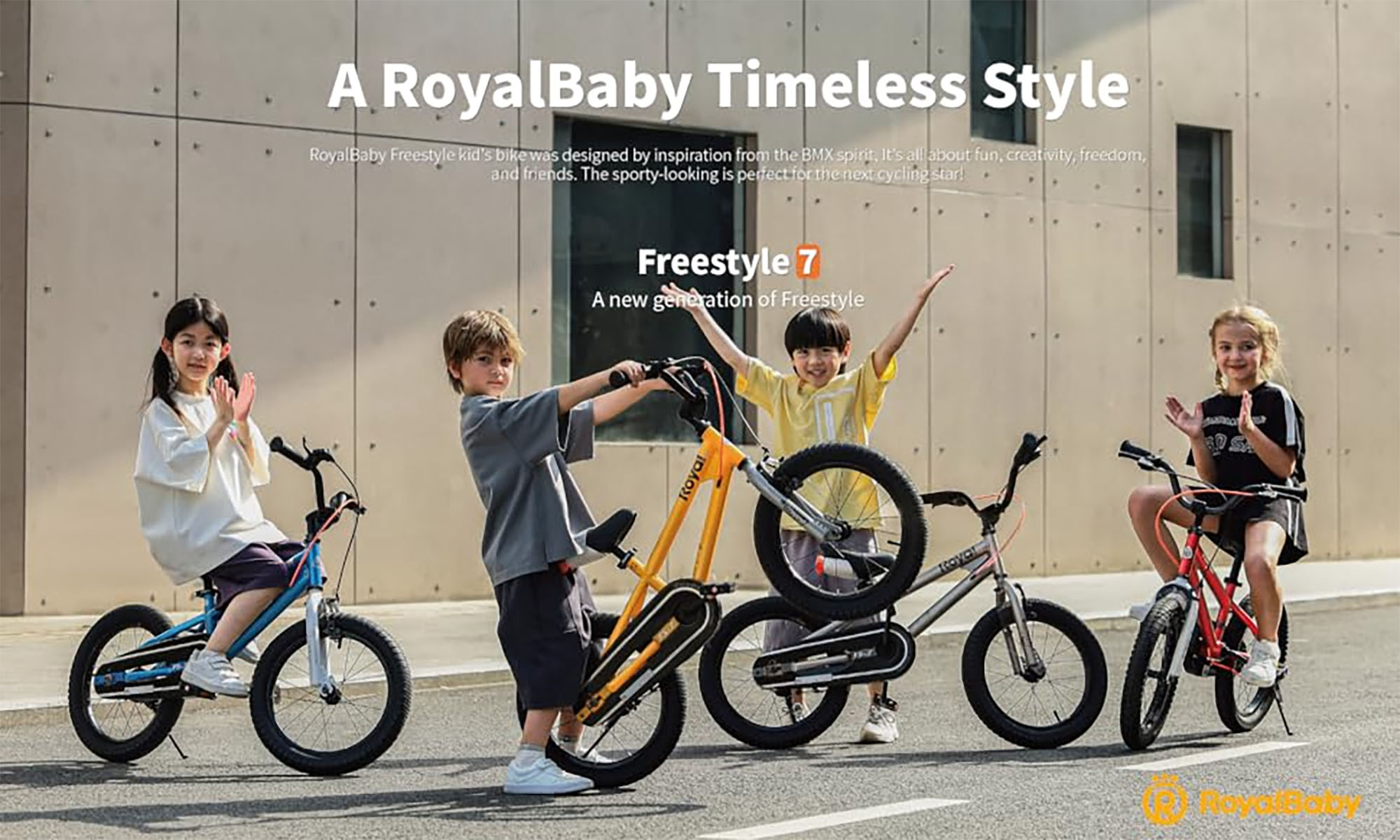 Велосипед RoyalBaby FREESTYLE 7TH 14", OFFICIAL UA, серый 4 Велосипед RoyalBaby FREESTYLE 7TH 14", OFFICIAL UA, серый 4