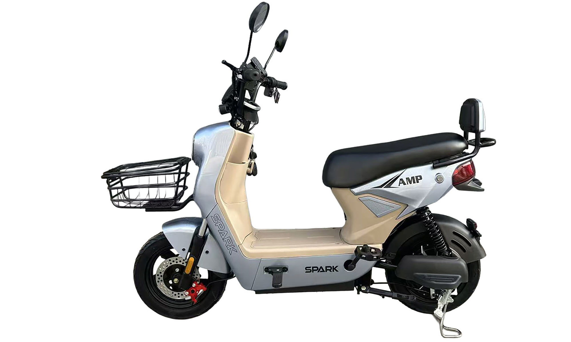 Велосипед с электромотором SPARK AMP 14", 48V/800W/25Ah, год 2026, серый 