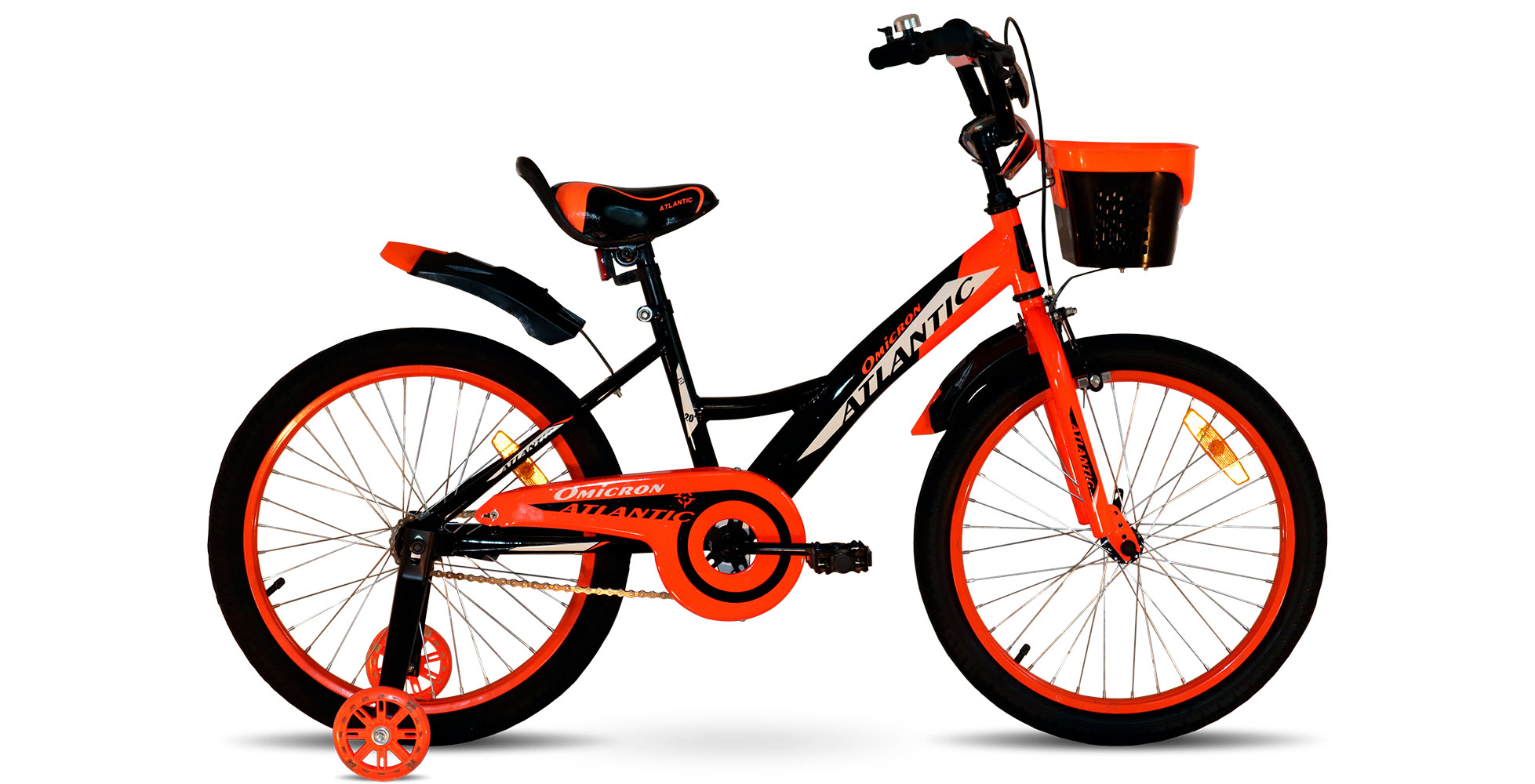 Фотография Велосипед Atlantic Omicron CS 20" 2022 Черно-оранжевый