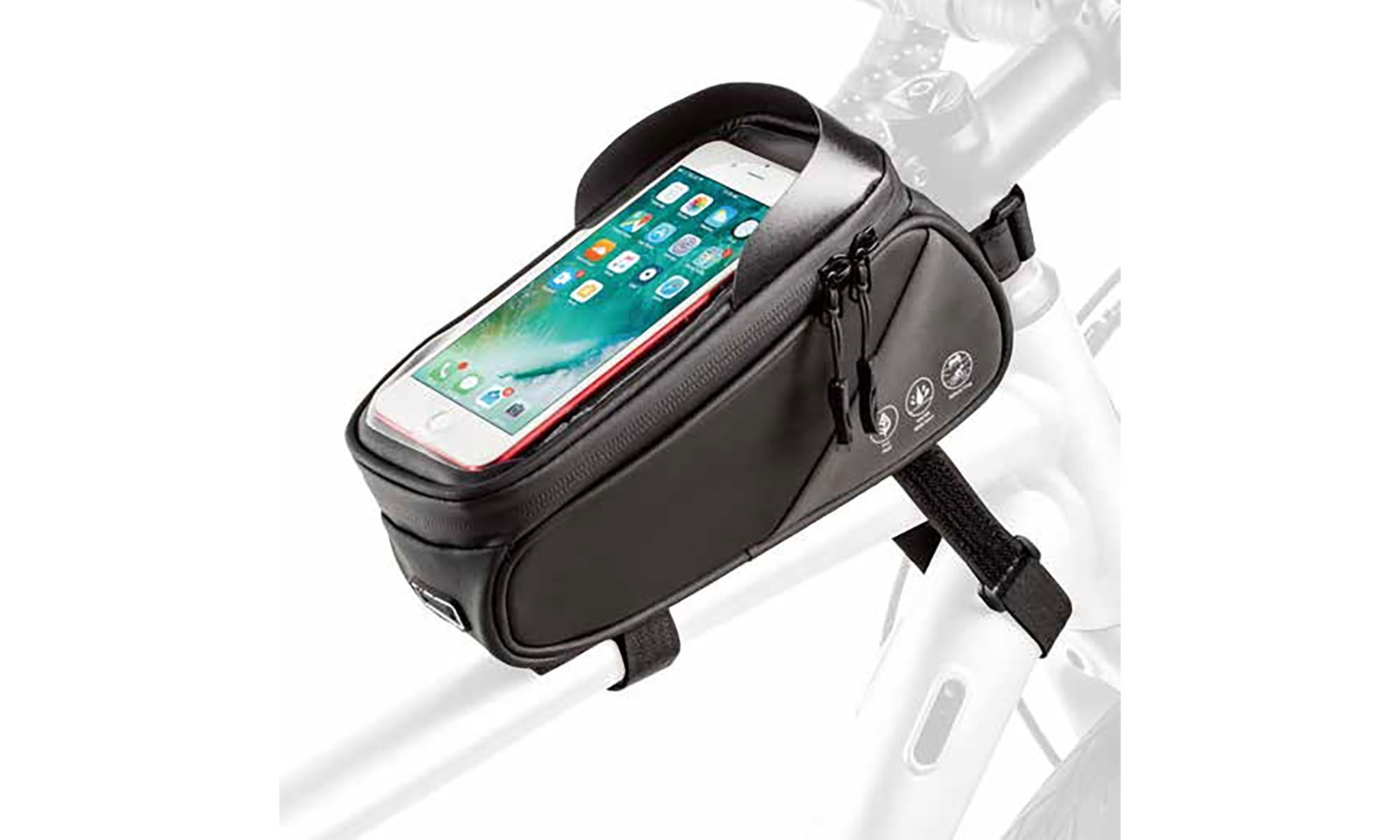 Сумка на раму под смартфон ONRIDE Visor 30, объем 1 л, водоотталкивающая ткань, светоотражающая 