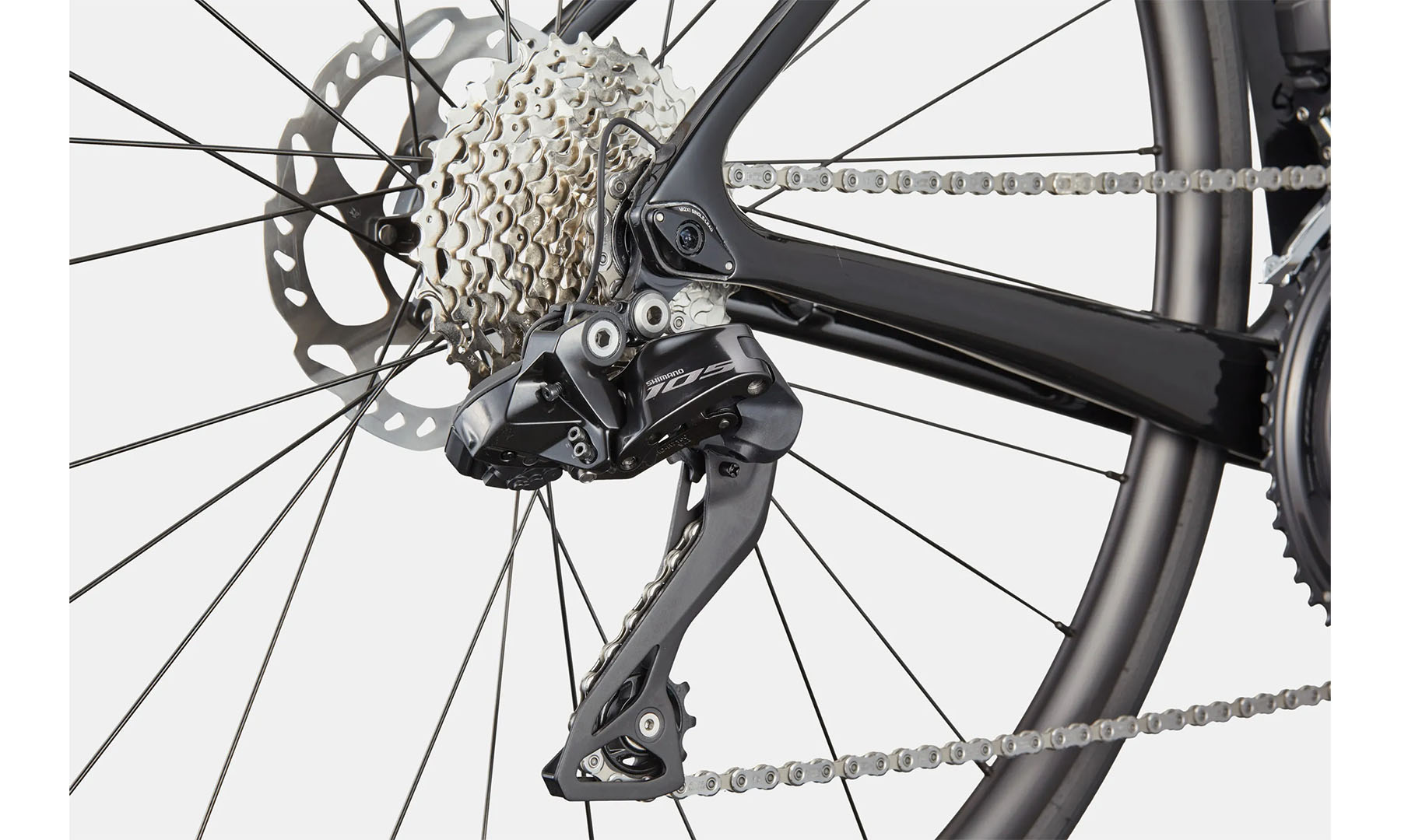 Велосипед Cannondale SuperSix EVO Carbon 3 28" размер M рама 54см 2024 черный 7 Велосипед Cannondale SuperSix EVO Carbon 3 28" размер M рама 54см 2024 черный 7