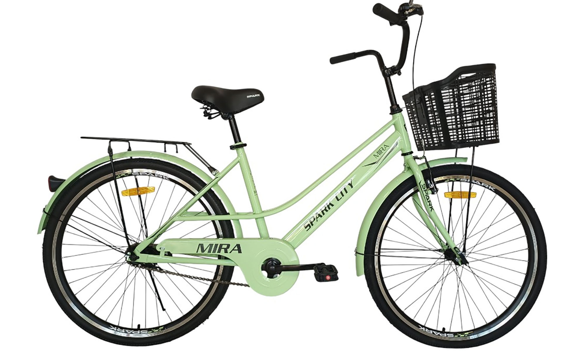 Велосипед SPARK CITY MIRA 26", размер M, рама - 17", год 2026, зеленый Велосипед SPARK CITY MIRA 26", размер M, рама - 17", год 2026, зеленый