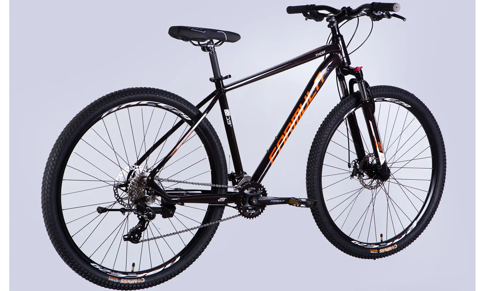 Велосипед Formula THOR DD CS 29", размер L рама-19", год 2026, медно-черный с оранжевым 3