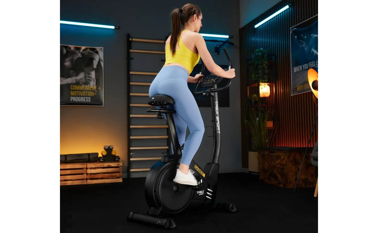 Велотренажер Trex Sport TX-750EB SABER электромагнитный черный 2