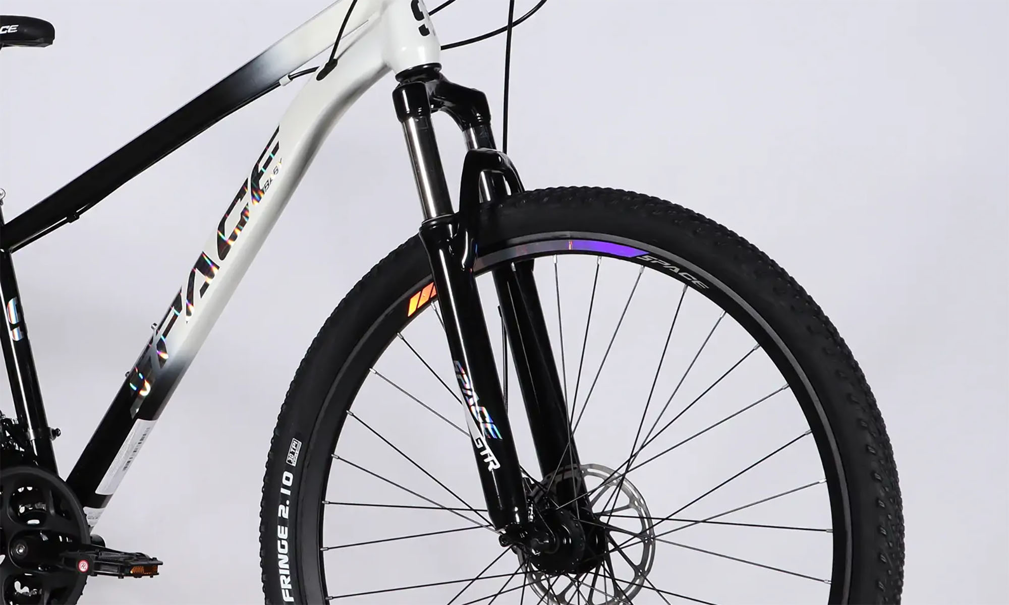 Велосипед SPACE MARS DD FR 29", розмір L, рама-20", рік 2026, чорний з білим 5