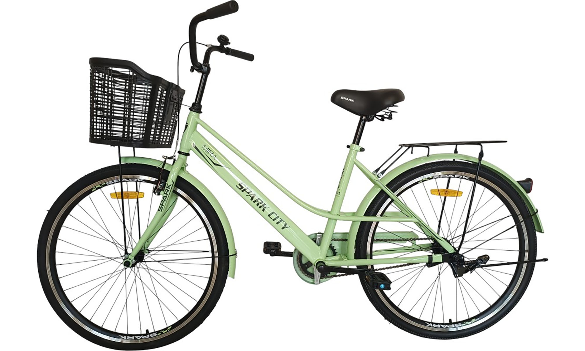 Велосипед SPARK CITY MIRA 26", размер M, рама - 17", год 2026, зеленый 4