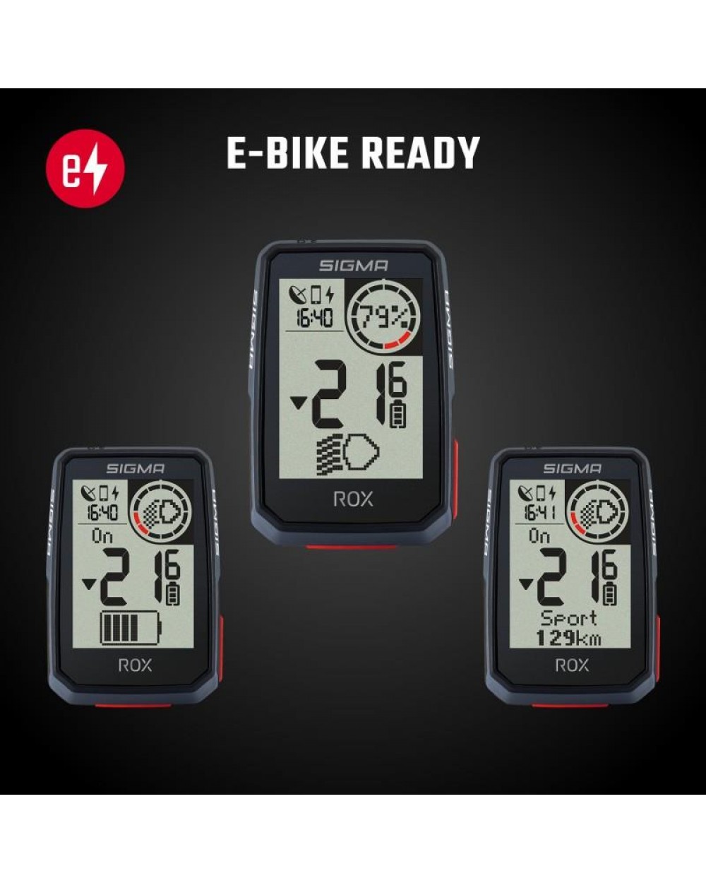 Велокомп'ютер Sigma ROX 2.0 E-BIKE 14 функцій, білий 4