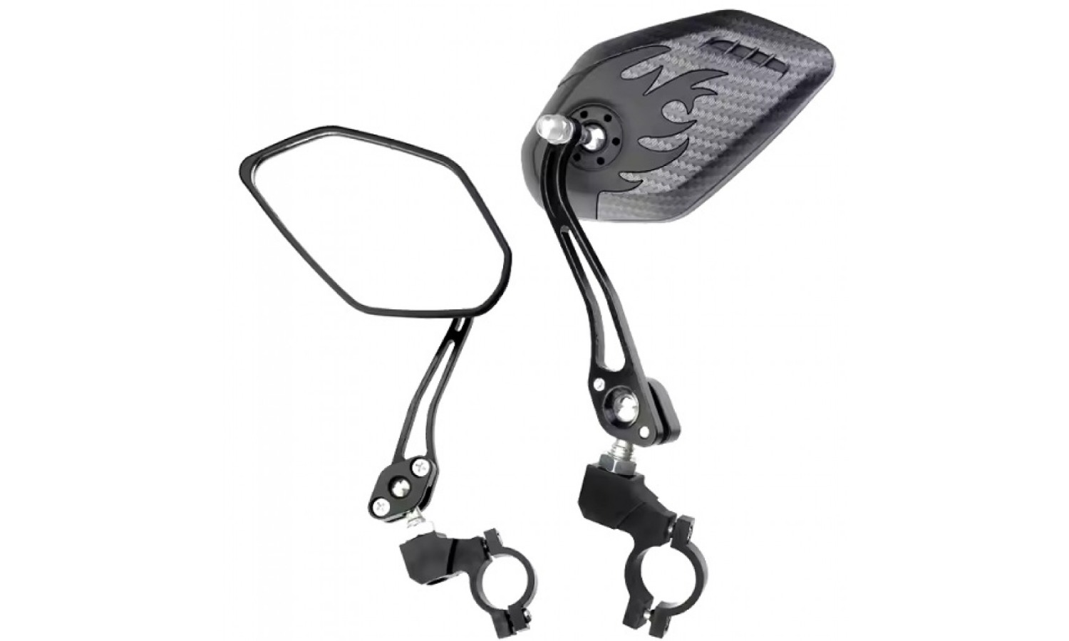 Зеркала Mirror JY-11 2шт. на руль велосипеда черный 3 Зеркала Mirror JY-11 2шт. на руль велосипеда черный 3