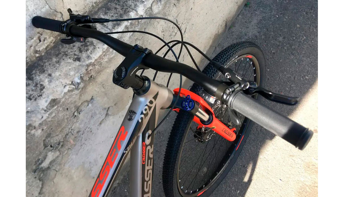 Фотографія Велосипед Crosser Solo 2 26" розмір М рама 17 2021 Сіро-червоний 4