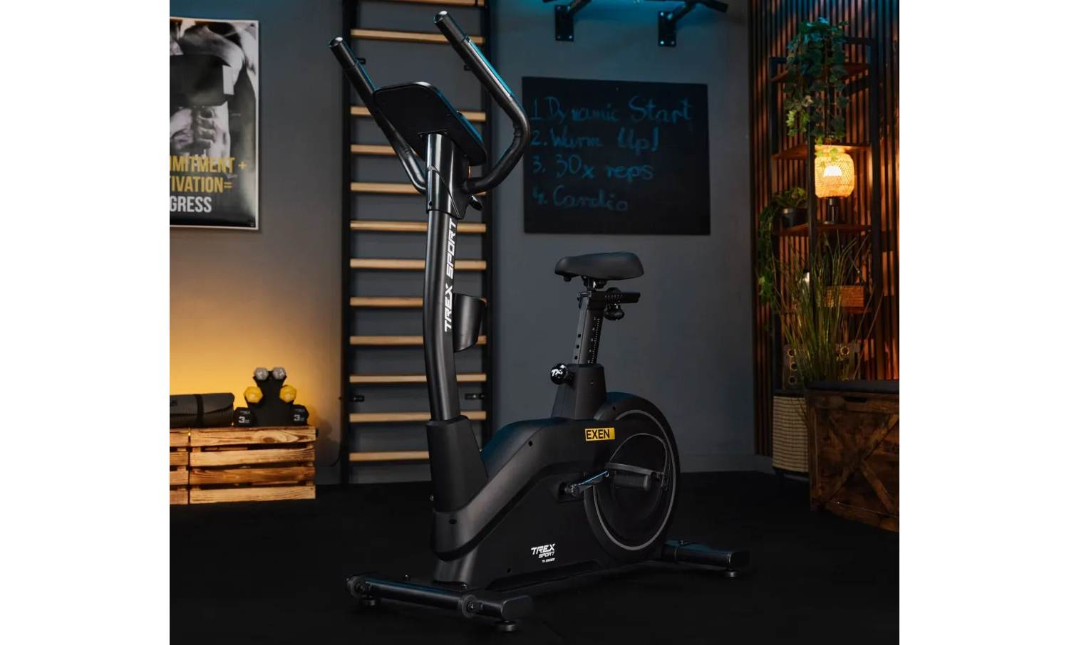Велотренажер Trex Sport TX-950EB Exen электромагнитный черный 3