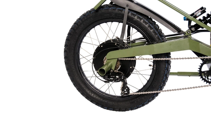 Фотография Электровелосипед Bayka E-Motion Big Military 18" moto motor wheel 7