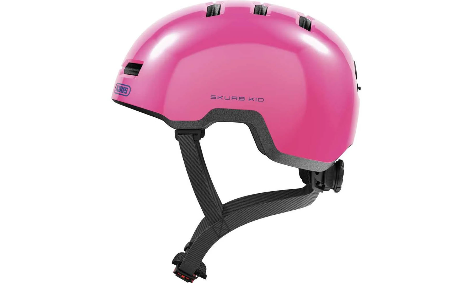 Фотографія Велошолом дитячий ABUS SKURB KID shiny pink, розмір S (45-50 см) 