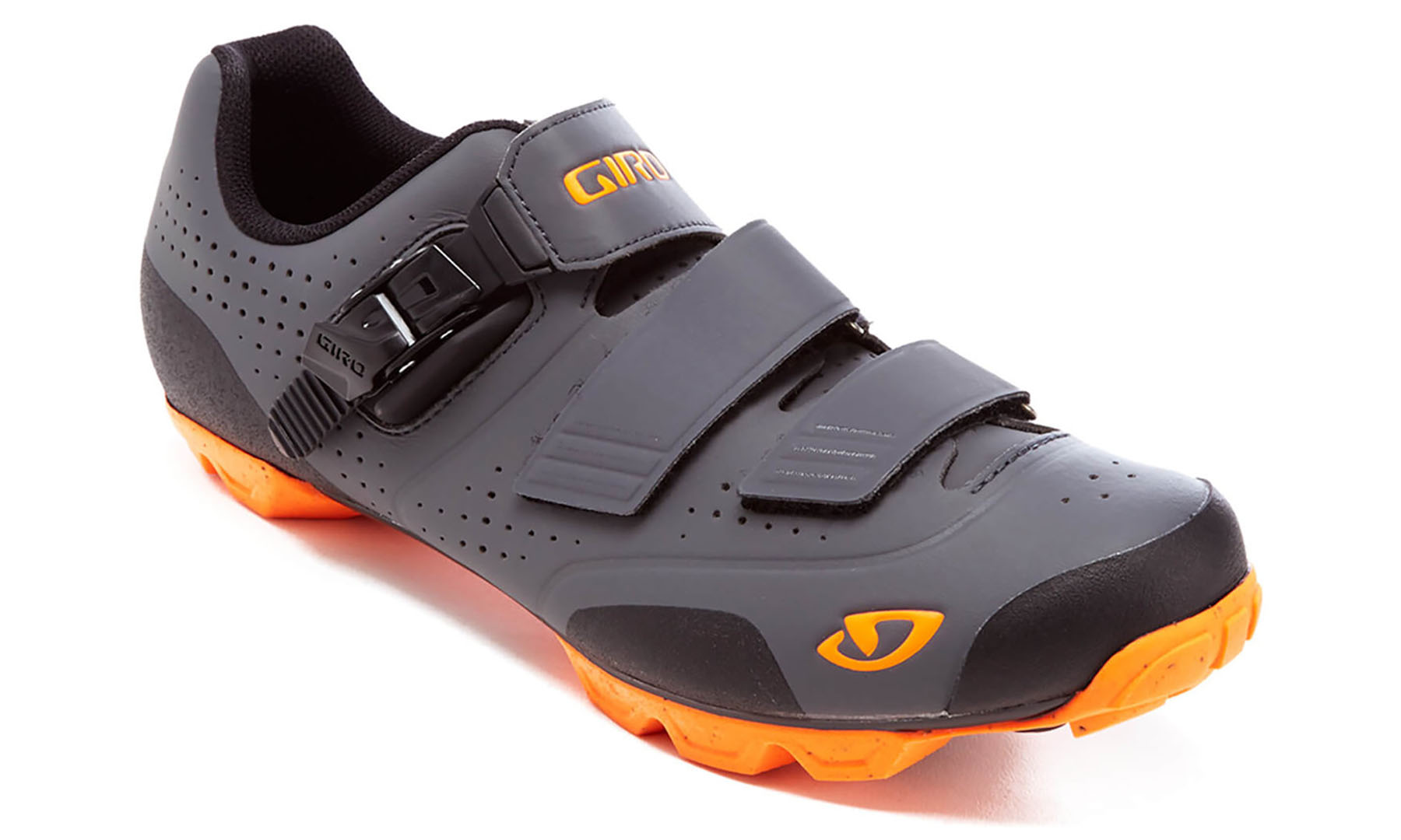 Велосипедные туфли МТБ Giro Privateer R серо-оранжевые, размер 42.5 3