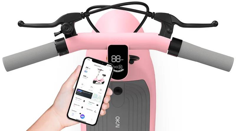 Электросамокат с сидением OKAI Ceetle PRO EA10C 10" 350(900)W, 25Km/h, 10,4Ah, NFC, App, розовый 2 Электросамокат с сидением OKAI Ceetle PRO EA10C 10" 350(900)W, 25Km/h, 10,4Ah, NFC, App, розовый 2