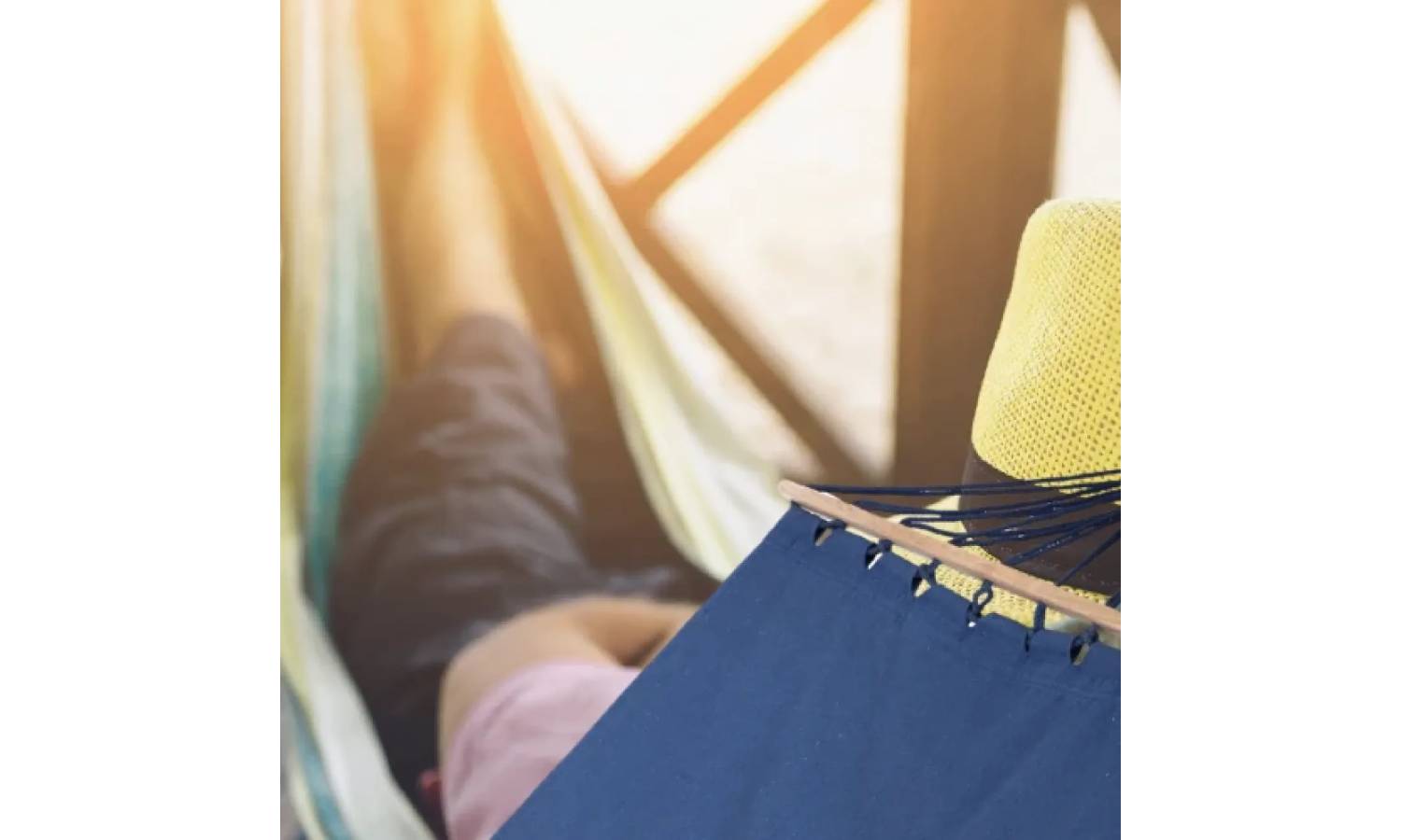 Гамак Jumi Garden тканинний із планкою синій 3