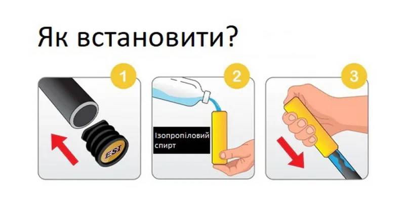 Грипсы ESI Racer's Edge Purple 7