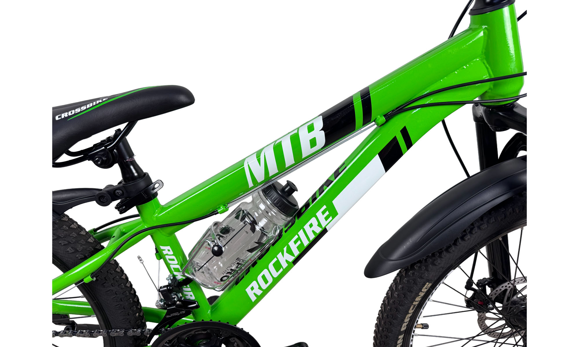 Велосипед CrossBike Rockfire 26", размер XS, рама 13", год 2026, Зеленый 4 Велосипед CrossBike Rockfire 26", размер XS, рама 13", год 2026, Зеленый 4