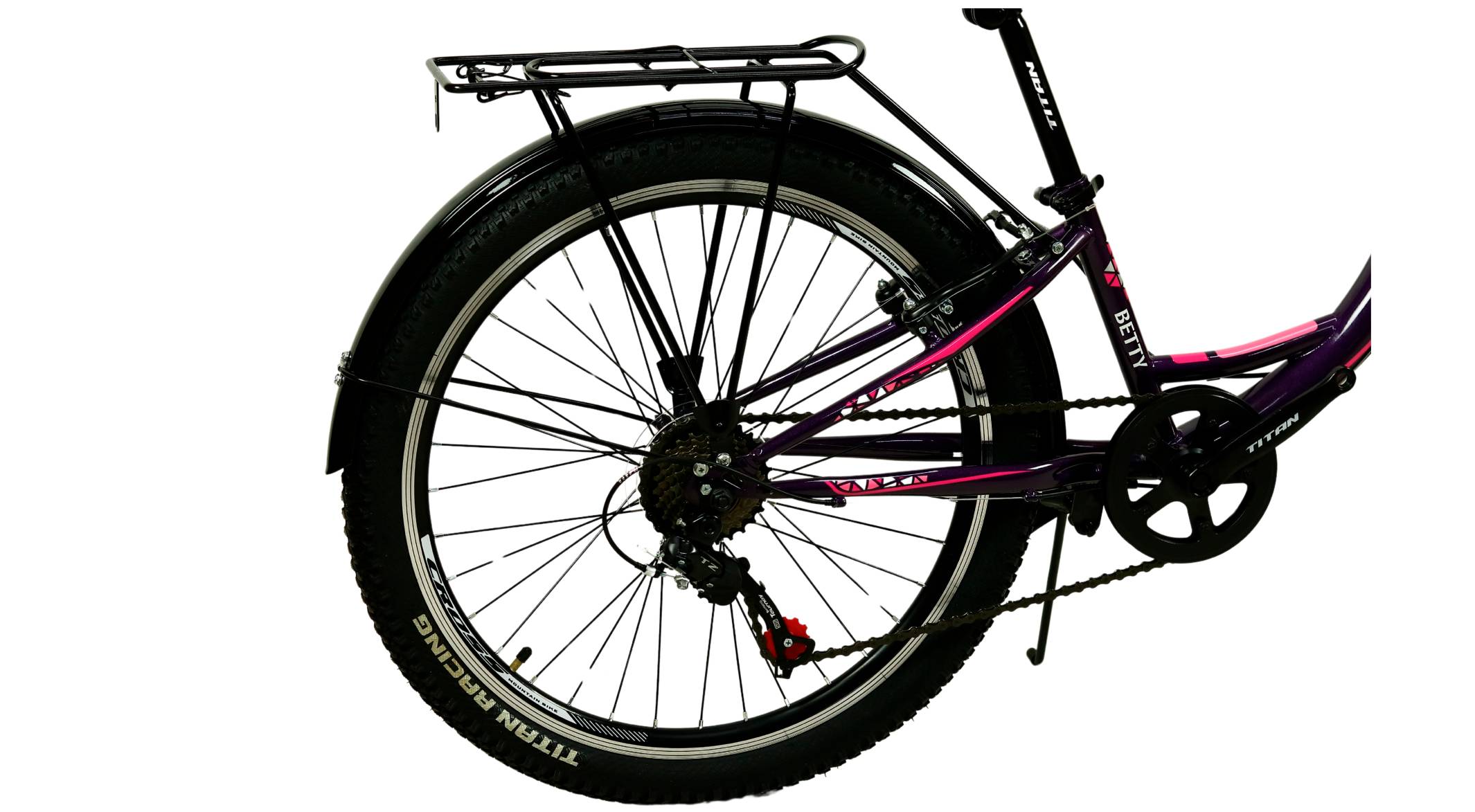 Фотография Велосипед Cross Betty 24" размер XXS рама 11" (2023), Фиолетово-розовый 2