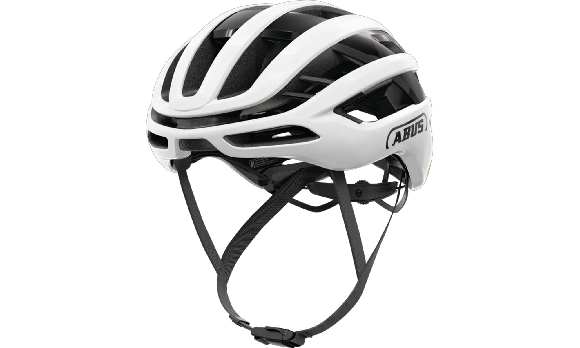 Велошлем спортивный ABUS AIRBREAKER 2.0 MIPS, размер L (57-61 см), глянцевый белый 7 Велошлем спортивный ABUS AIRBREAKER 2.0 MIPS, размер L (57-61 см), глянцевый белый 7