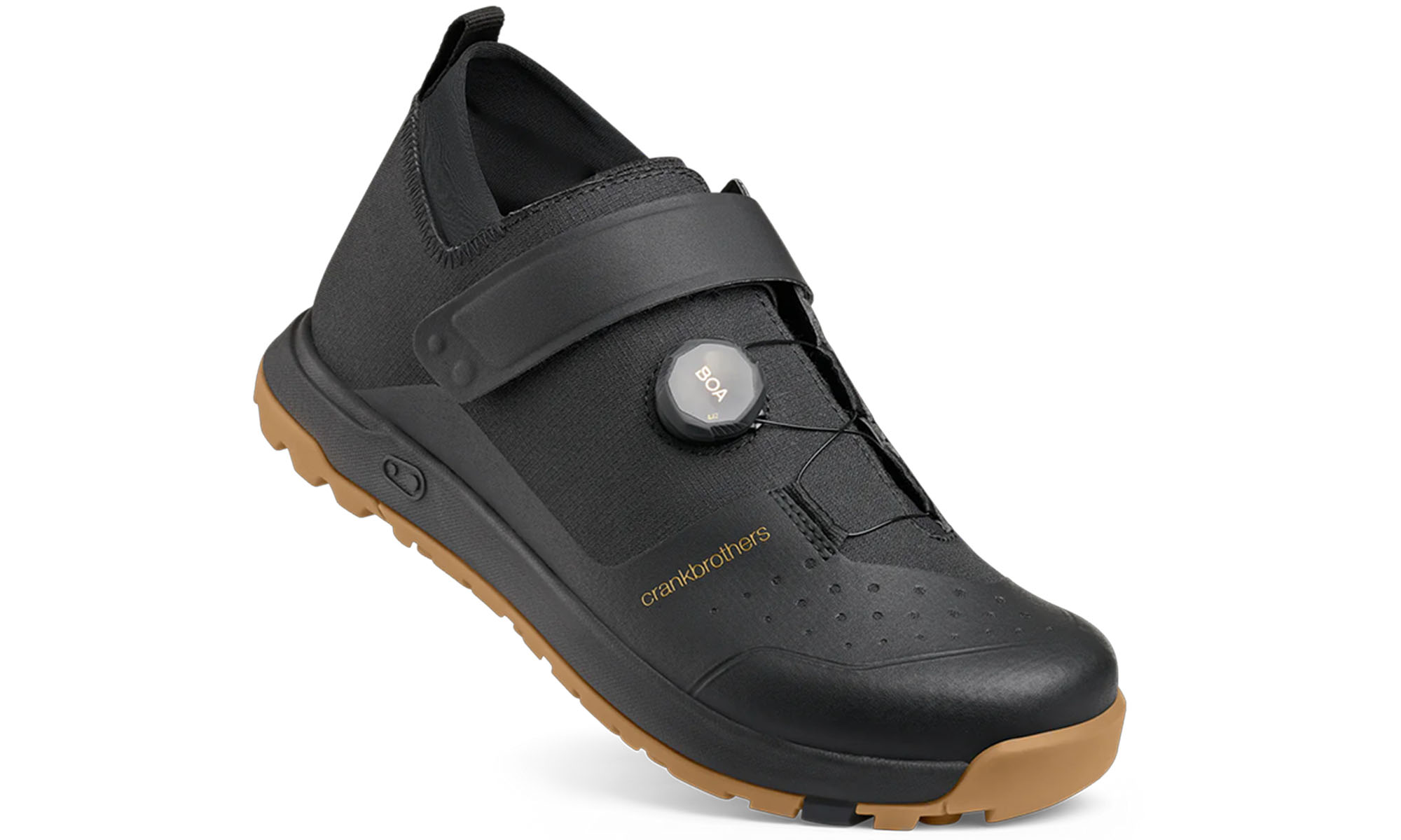 Велообувь CrankBrothers SHOES MALLET TRAIL BOA BLACK / GOLD - GUM OUTSOLE, размер 11.5 US (45-46 EU) 
