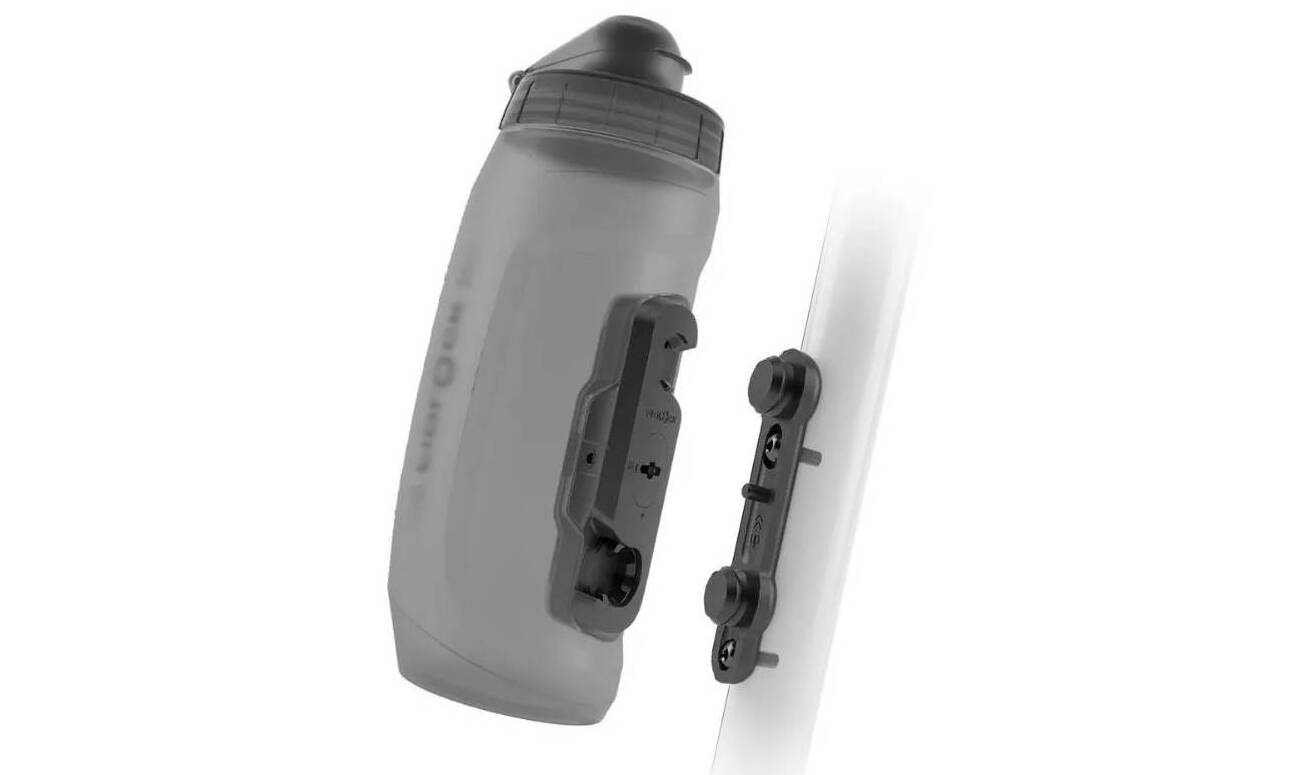 Фляга з конектором та базою FIDLOCK TWIST bottle 590мл., прозорий / чорний Фляга з конектором та базою FIDLOCK TWIST bottle 590мл., прозорий / чорний