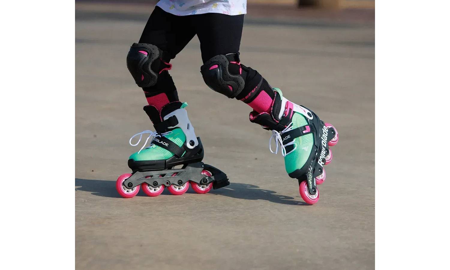 Ролики Rollerblade Microblade XT black-sea green 28-32 2