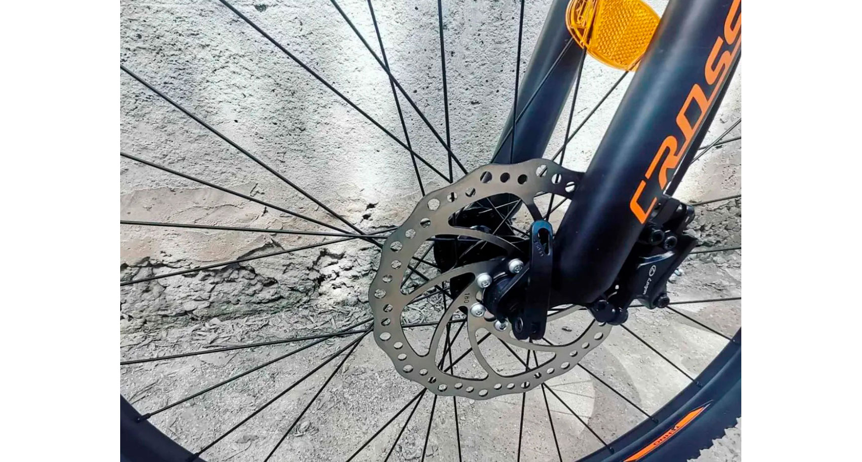 Велосипед Crosser Flow MT036 2x9 29" размер М рама 17 2022 Серо-оранжевый 6
