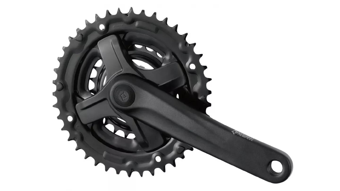 Комплект шатунів PROWHEEL TA-CM60, (8S / 7S), 175mm, 42/34/24T black 