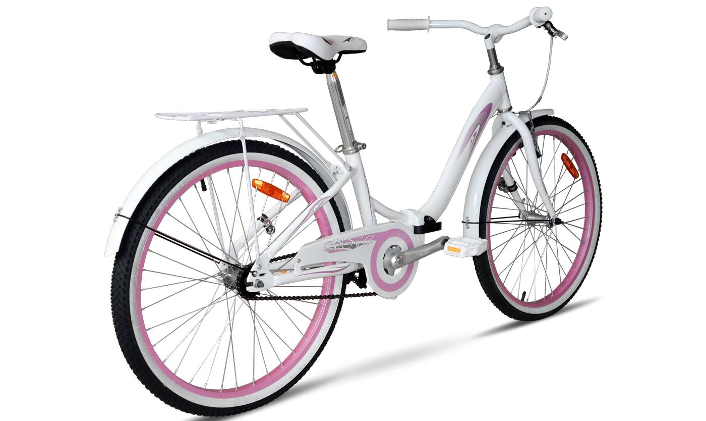 Фотография Велосипед складной VNC Angely AC 24" размер XXS рама 11 2023 Белый 2