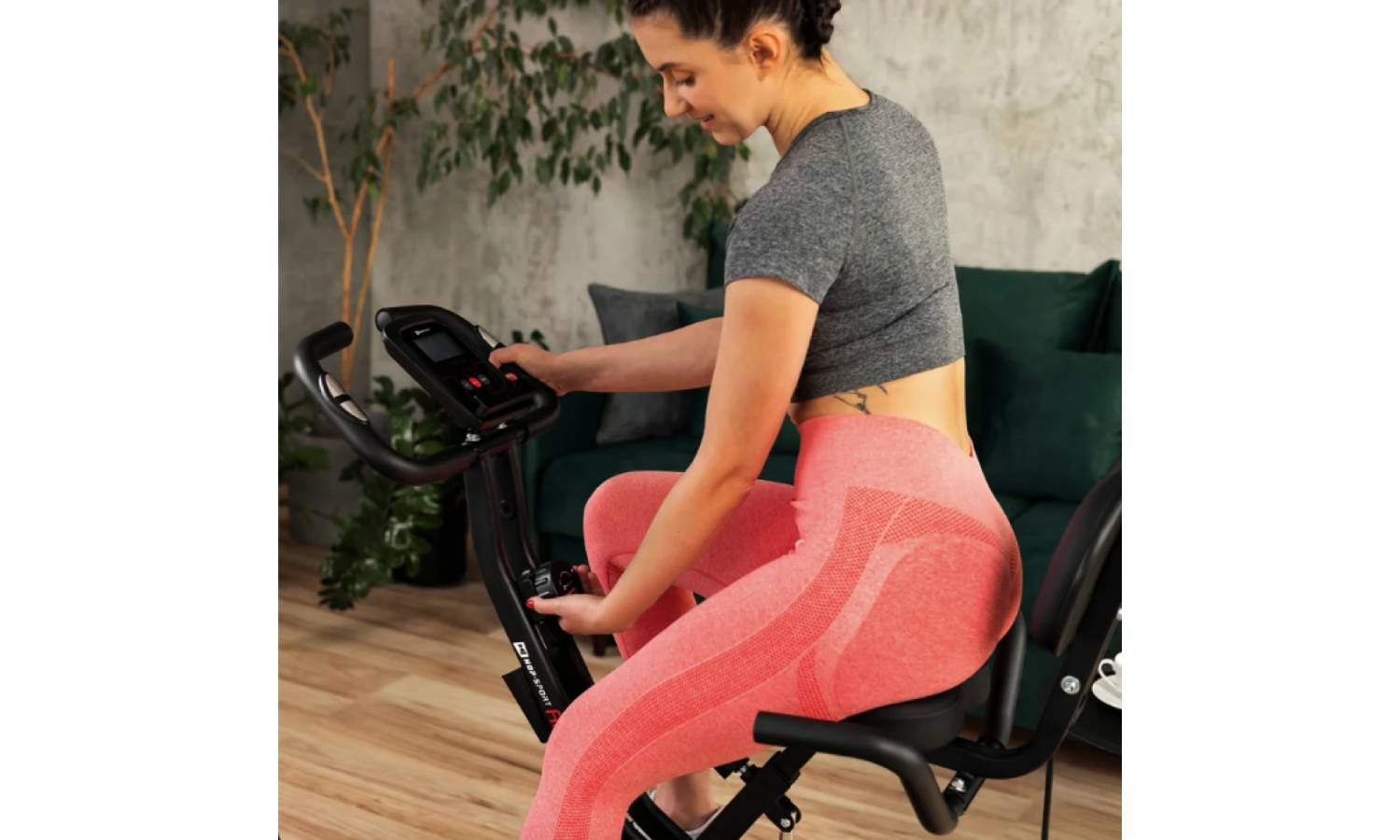 Велотренажер Hop-Sport HS-3030X Apeks X-Bike чорний 8