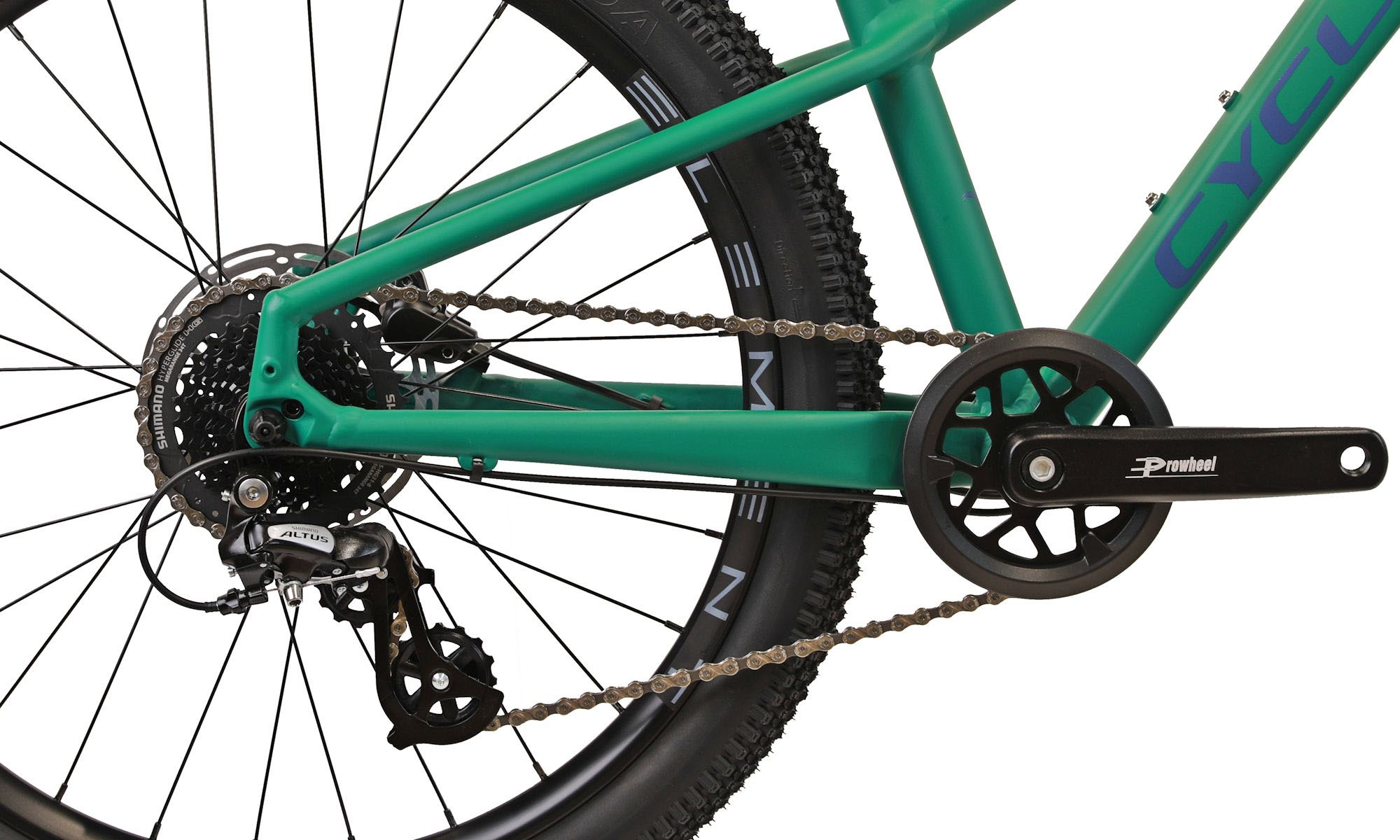 Велосипед CYCLONE ULTIMA 24", розмір XXS, рама 12", 2025, Зелений (мат) 4