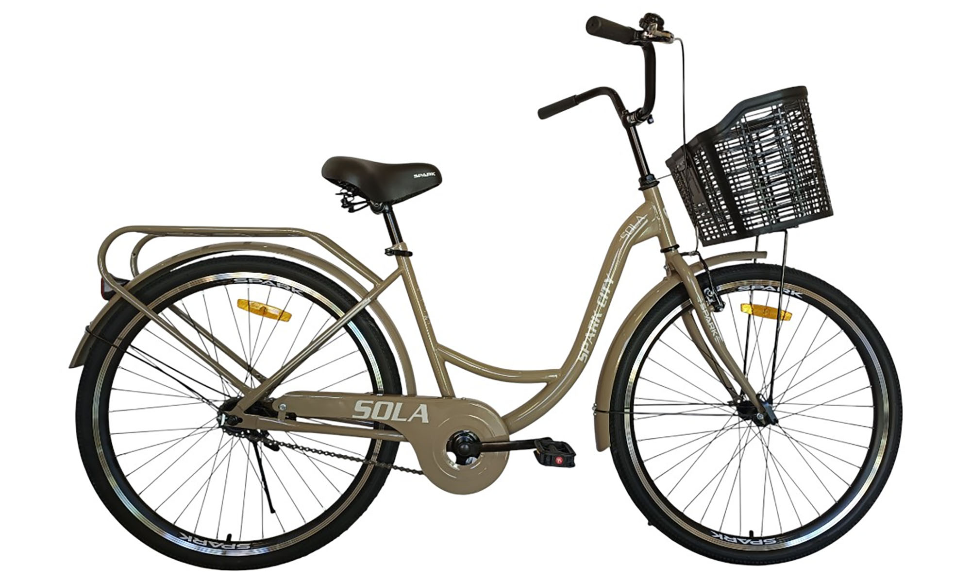 Велосипед SPARK CITY SOLA 26", размер M, рама - 17", год 2026, коричневый 