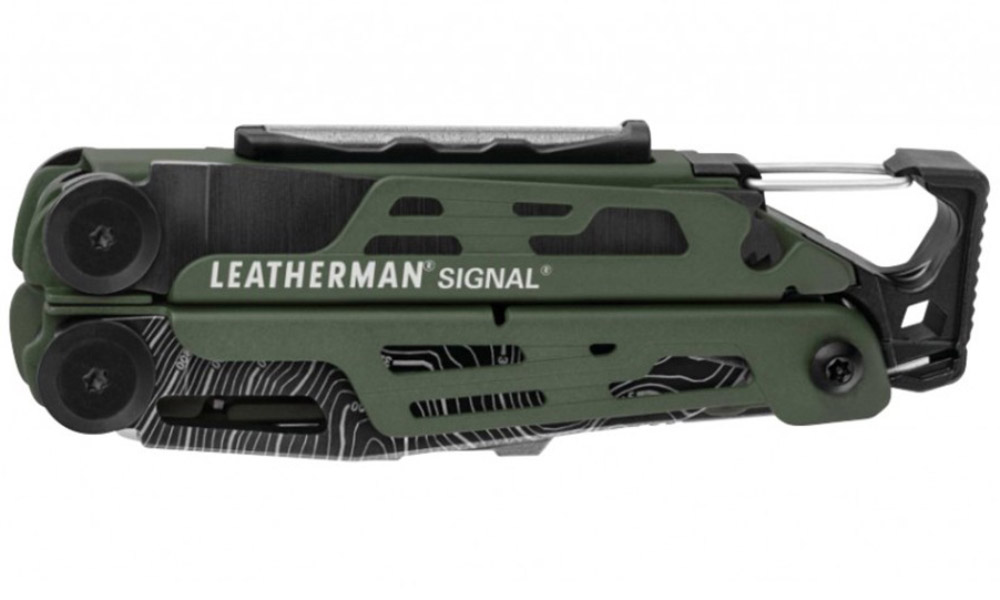 Фотография Мультиинструмент Leatherman SIGNAL GREEN TOPO, синтетический чехол,  картонная коробка 3