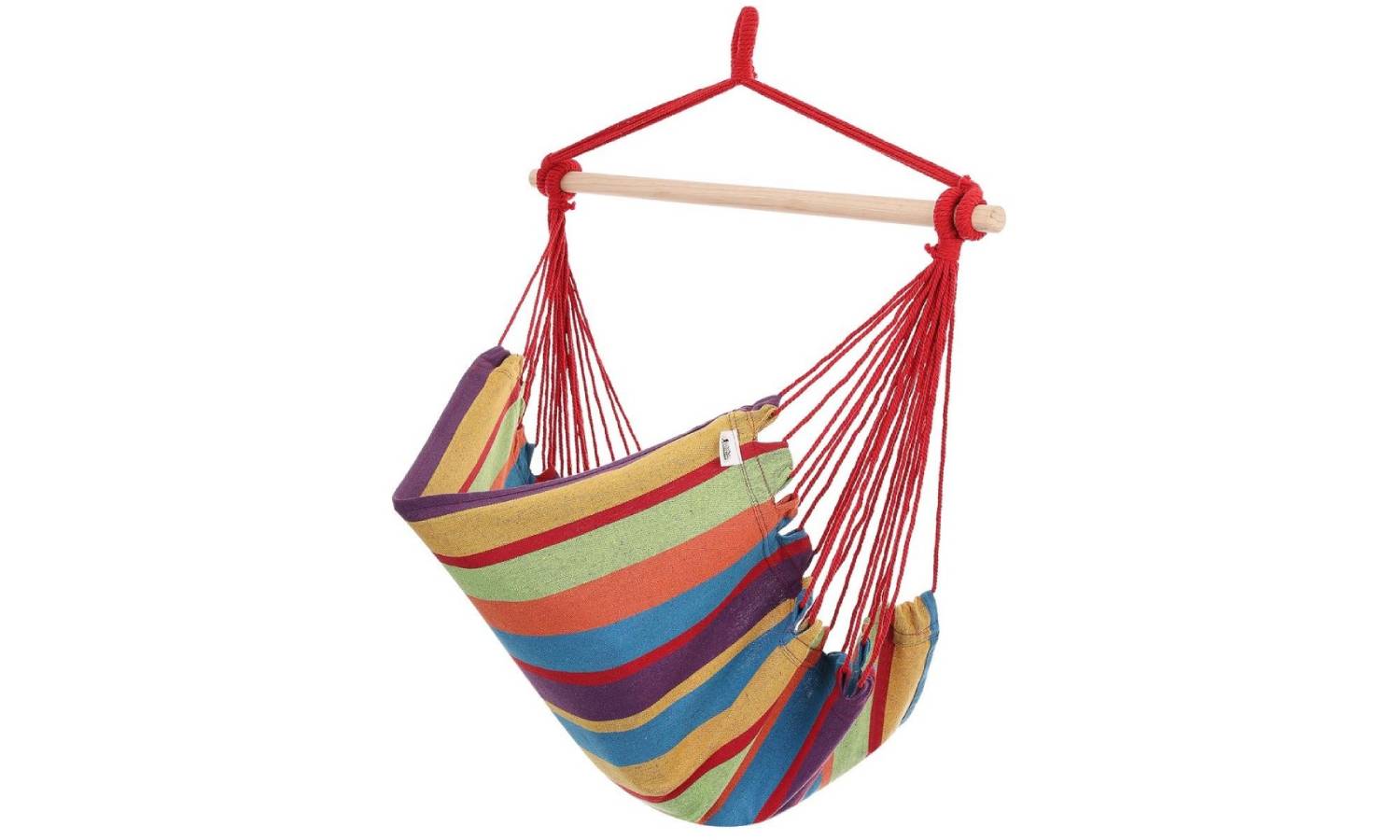 Гамак Royokamp 100X100см с подушками, красный в полоску 4 Гамак Royokamp 100X100см с подушками, красный в полоску 4