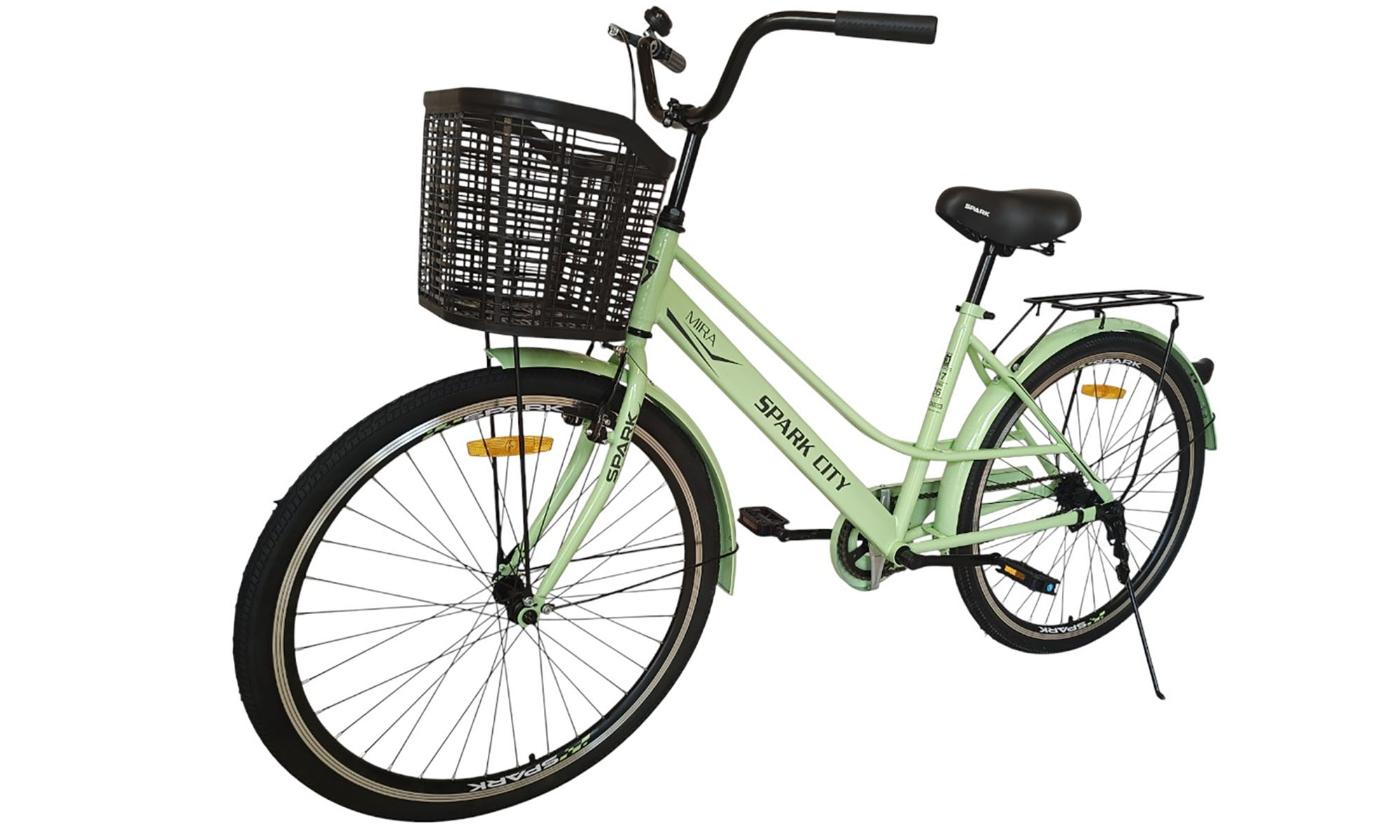 Велосипед SPARK CITY MIRA 26", размер M, рама - 17", год 2026, зеленый 5