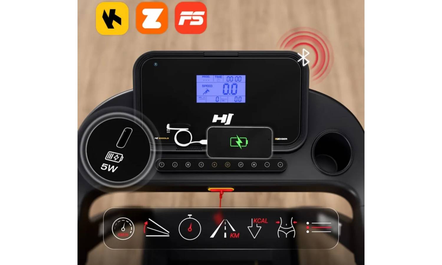 Беговая дорожка Hop-Sport HS-2000LB Joger 6
