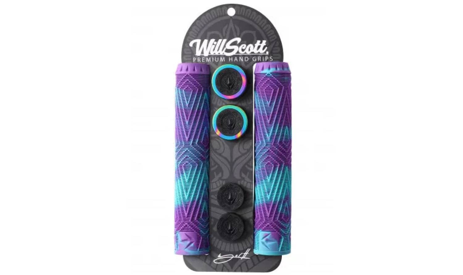 Грипси для самокату Blunt Hand Grip WILL SCOTT - Purple/Teal 2