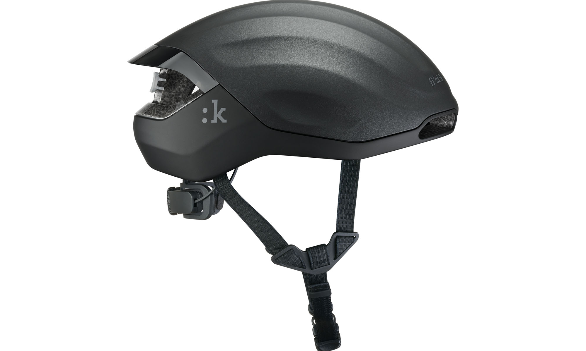 Шлем Fizik Kudo Aero MiPS с мигалкой, размер L (59-61 см), черный 